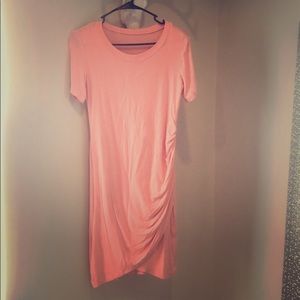 Peach t shirt dress